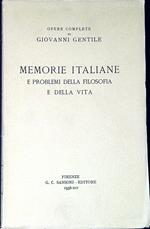 Memorie italiane e problemi della filosofia e della vita