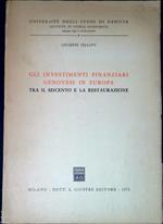 Gli investimenti finanziari genovesi in Europa tra il Seicento e la Restaurazione