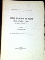 Verbali del consiglio dei ministri della Repubblica veneta : 27 marzo-30 giugno 1848