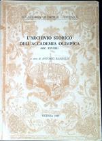 L' archivio storico dell'Accademia Olimpica conservato presso la Biblioteca Civica Bertoliana