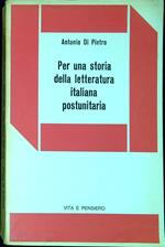 Per una storia della letteratura italiana postunitaria : dall'unita alle soglie dell'eta umbertina