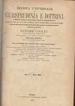 Rivista universale di giurisprudenza e dottrina In materia civile, commerciale, penale ed amministrativa.Vol.X-Anno 1896