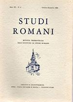 Studi Romani rivista trimestrale - Anno XII n. 4 ott./dic. 1964