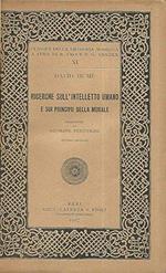 Ricerche sull'intelletto umano e sui principii della morale