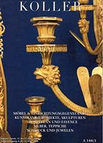Koller : Mobel & einrichtungsgegenstande kunstkammerobjekte,skulpturen porzellan und fayence silber,teppiche schmuck und juwelen A 144/1