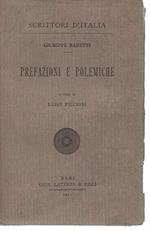 Prefazioni e polemiche. A cura di Luigi Piccioni