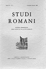 Studi romani rivista bimestrale Anno IX N. 5 sett/ott 1961