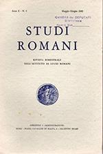 Studi Romani - rivista bimestrale . Anno X n. 3 Mag/giu 1962