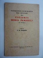 Catalogo Sommario Dei Quadri Della Galleria Doria Pamphilj In Roma A Cura Di T.H. Fokker