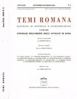 Temi Romana Anno Xlix N.3. Rassegna Di Dottrina E Giurisprudenza