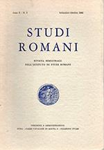 Studi Romani - rivista bimestrale . Anno X n. 5 Mag/giu 1962