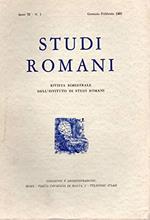 Studi Romani rivista bimestrali - Anno XI n. 1 gen/feb 1963
