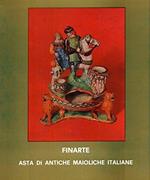 Asta di antiche maioliche Italiane. Novembre 1963