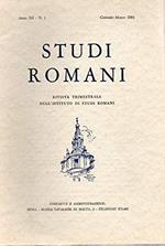 Studi Romani rivista trimestrale - Anno XII n. 1 Gen/mar 1964