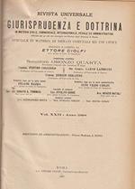 Rivista universale di giurisprudenza e dottrina In materia civile, commerciale, penale ed amministrativa.VOL. XXII-anno 1908