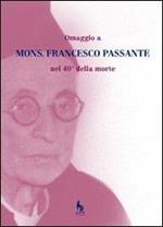 Omaggio a Mons. Francesco Passante
