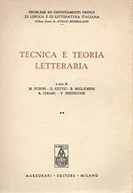 Tecnica e Teoria Letteraria