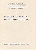 discorsi e scritti sulla costituzione -