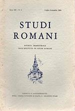 Studi Romani rivista trimestrale - Anno XII n. 3 Lug./sett. 1964