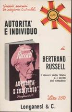 Autorita' e individuo i doveri dello stato e i diritti del cittadino