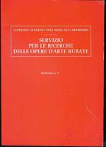 servizio per le ricerche delle opere d'arte rubate Bollettino n. 9