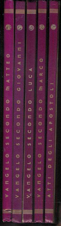 Nuovo Testamento : Vangelo secondo Marco , Luca , Giovanni , Matteo e Atti  degli Apostoli ( 5 volumi )