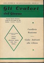 Gli Oratori del giorno rassegna mensile d'eloquenza Anno ( Agosto -settembre 1986 ) LIV n. 8-9