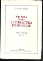 Storia della letteratura Piemontese - terzo volume ( sec. XX )