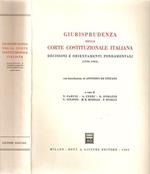 Giurisprudenza della Corte costituzionale italiana. Decisioni e orientamenti fondamentali (1956-1984)