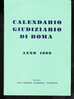 Calendario giudiziario di roma anno 1999