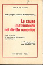 Le cause matrimoniali nel Diritto Canonico - motu proprio 