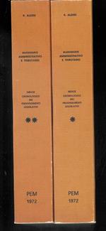 Massimario Amministrativo e Tributario -Indice Cronologico e Tributario Vol. 1 e 2