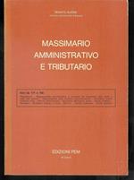 Massimario Amministrativo e Tributario - voci da 177 a 188 ( REQ-SER)