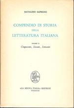 Compendio Di Storia Della Letteratura Italiana (Volume Secondo) - Cinquecento ,Seicento, Settecento