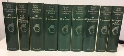 Storia della letteratura italiana ( 9 volumi )