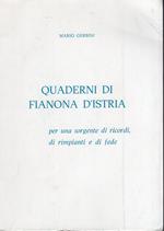 I quaderni di Fianona d'Istria. Per una sorgente di ricordi, di rimpianti e di fede
