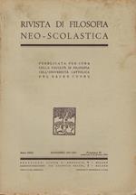 Rivista di filosofia neo-scolastica anno XXIX, fascicolo 6, novembre 1937