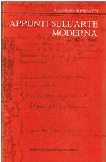 Appunti sull'arte moderna : ca. 1870-1960