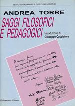 Saggi filosofici e pedagogici