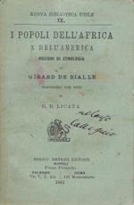 I popoli dell'Africa e dell'America : nozioni di etnologia