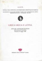 Lirica Greca e Latina, Atti del convegno di studi polacco-italiano, Poznan 2-5 maggio 1990