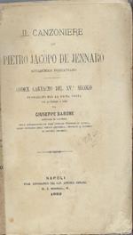 Il Canzoniere di Pietro Jacopo de Jennaro. Codice cartaceo del XV secolo