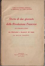 Storia di due giornate della rivoluzione francese : 5-6 ottobre 1789, con illustrazioni e documenti del tempo, in parte inediti