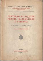 L' immunologia : convegno di scienze fisiche, matematiche e naturali : 25 settembre - 1 ottobre 1933