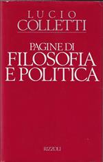 Pagine di filosofia e politica (1978-1988)