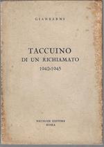 Taccuino di un richiamato : 1942-1945