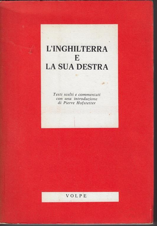 L' Inghilterra e la sua destra - copertina