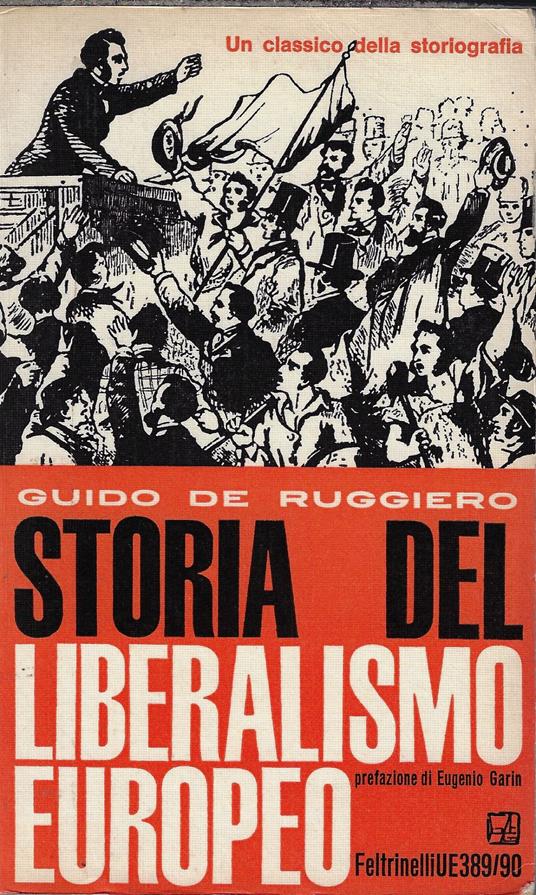 Storia del liberalismo europeo - Guido De Ruggiero - copertina