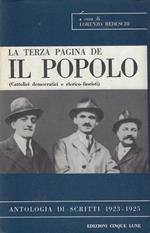 La terza pagina de Il popolo 1923-1925 : cattolici democratici e clerico-fascisti