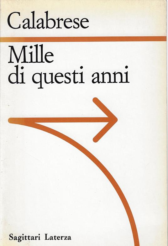 Mille di questi anni - Omar Calabrese - copertina